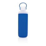 Garrafa com bolsa de silicone personalizável cor azul segunda vista