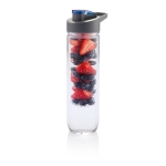 Garrafa grande com bocal e infusor para frutas 800ml Vitamin cor azul