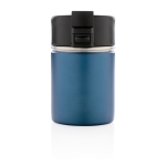 Copos térmicos personalizados com interior de cerâmica 220ml Compact cor azul-escuro segunda vista