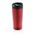 Caneca com função térmica e formato geométrico 300ml Trilliant Colors cor vermelho