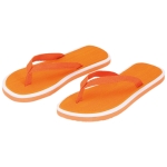 Chinelos com logo bicolor e tiras de nylon, tamanho 4244 Summer Camp cor cor-de-laranja