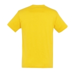 T-shirts promocionais de algodão em várias cores 150 g/m2 SOL'S Regent cor amarelo-escuro vista traseira