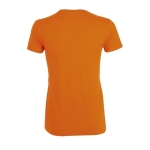 T-shirt barata de algodão em várias cores 150 g/m2 SOL'S Regent cor cor-de-laranja vista traseira