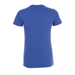 T-shirt barata de algodão em várias cores 150 g/m2 SOL'S Regent cor azul real vista traseira