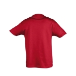 T-shirt para criança, algodão semi-penteado 150 g/m2 SOL'S Regent Kids cor vermelho vista traseira