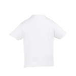 T-shirt para criança, algodão semi-penteado 150 g/m2 SOL'S Regent Kids cor branco vista traseira