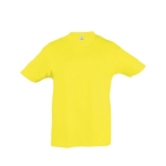 T-shirt para criança, algodão semi-penteado 150 g/m2 SOL'S Regent Kids cor amarelo sexta vista