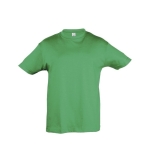 T-shirt para criança, algodão semi-penteado 150 g/m2 SOL'S Regent Kids cor verde oitava vista