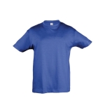 T-shirt para criança, algodão semi-penteado 150 g/m2 SOL'S Regent Kids cor azul real terceira vista