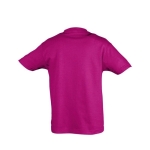 T-shirt para criança, algodão semi-penteado 150 g/m2 SOL'S Regent Kids cor fúcsia vista traseira