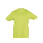 T-shirt para criança, algodão semi-penteado 150 g/m2 SOL'S Regent Kids cor verde-claro oitava vista