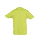 T-shirt para criança, algodão semi-penteado 150 g/m2 SOL'S Regent Kids cor verde-claro vista traseira