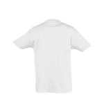 T-shirt para criança, algodão semi-penteado 150 g/m2 SOL'S Regent Kids cor cinzento-claro mesclado vista traseira