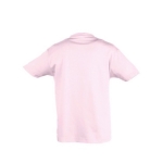 T-shirt para criança, algodão semi-penteado 150 g/m2 SOL'S Regent Kids cor cor-de-rosa claro vista traseira