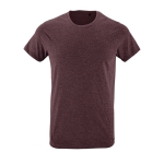 T-shirt com gola redonda para publicidade cor bordeaux