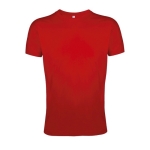 T-shirt com gola redonda para publicidade cor vermelho quinta vista