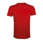 T-shirt com gola redonda para publicidade cor vermelho vista traseira