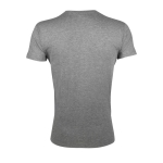 T-shirt com gola redonda para publicidade cor cinzento mesclado vista traseira