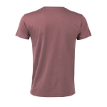 T-shirt com gola redonda para publicidade vista traseira
