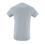 T-shirt com gola redonda para publicidade vista traseira