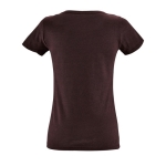 T-shirts de mulher ajustado de algodão 150 g/m2 SOL'S Regent Fit cor bordeaux vista traseira