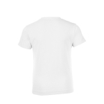 T-shirt barata para crianças em algodão 150 g/m2 SOL'S Regent cor branco vista traseira