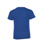 T-shirt barata para crianças em algodão 150 g/m2 SOL'S Regent cor azul real vista traseira