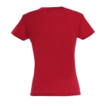 T-shirts para mulher em algodão semi-penteado 150 g/m2 SOL'S Miss cor vermelho vista traseira