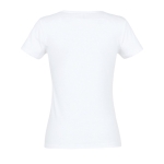 T-shirts para mulher em algodão semi-penteado 150 g/m2 SOL'S Miss cor branco vista traseira