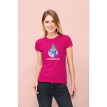 T-shirts para mulher em algodão semi-penteado 150 g/m2 SOL'S Miss cor verde