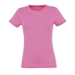 T-shirts para mulher em algodão semi-penteado 150 g/m2 SOL'S Miss cor cor-de-rosa