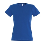 T-shirts para mulher em algodão semi-penteado 150 g/m2 SOL'S Miss cor azul real terceira vista