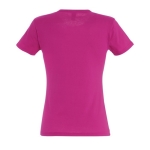 T-shirts para mulher em algodão semi-penteado 150 g/m2 SOL'S Miss cor fúcsia vista traseira