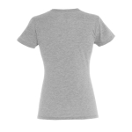 T-shirts para mulher em algodão semi-penteado 150 g/m2 SOL'S Miss cor cinzento mesclado vista traseira