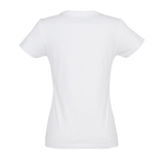 T-shirt para mulher em várias cores, algodão 190 g/m2 SOL'S Imperial cor branco vista lateral