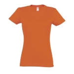 T-shirt para mulher em várias cores, algodão 190 g/m2 SOL'S Imperial cor cor-de-laranja