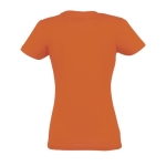 T-shirt para mulher em várias cores, algodão 190 g/m2 SOL'S Imperial cor cor-de-laranja vista traseira