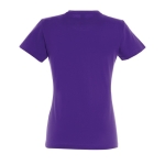 T-shirt para mulher em várias cores, algodão 190 g/m2 SOL'S Imperial cor violeta vista traseira