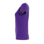 T-shirt para mulher em várias cores, algodão 190 g/m2 SOL'S Imperial cor violeta vista lateral