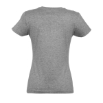 T-shirt para mulher em várias cores, algodão 190 g/m2 SOL'S Imperial cor cinzento mesclado vista lateral