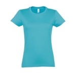 T-shirt para mulher em várias cores, algodão 190 g/m2 SOL'S Imperial cor azul-claro