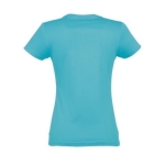 T-shirt para mulher em várias cores, algodão 190 g/m2 SOL'S Imperial cor azul-claro vista traseira