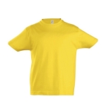 T-shirt infantil em algodão semi-penteado 190 g/m2 SOL'S Imperial cor amarelo-escuro