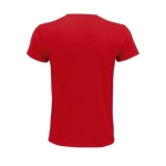 T-shirt unisexo em algodão orgânico suave 140 g/m2 SOL'S Epic cor vermelho vista traseira