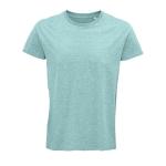 T-shirt ecológica para brindes corporativos cor turquesa