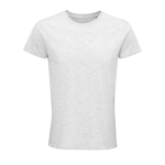 T-shirt ecológica para brindes corporativos cor cinzento-claro mesclado