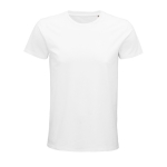 T-shirts sustentáveis com logo para oferecer cor branco nona vista