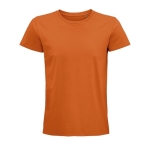 T-shirts sustentáveis com logo para oferecer cor cor-de-laranja