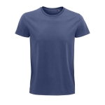 T-shirts sustentáveis com logo para oferecer cor azul ganga