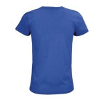 T-shirt eco para mulher em algodão orgânico 175 g/m2 SOL'S Pioneer cor azul real vista traseira